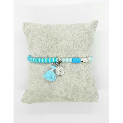 katsuki armband turquoise tinten zilver katsuki armband turquoise tinten zilver