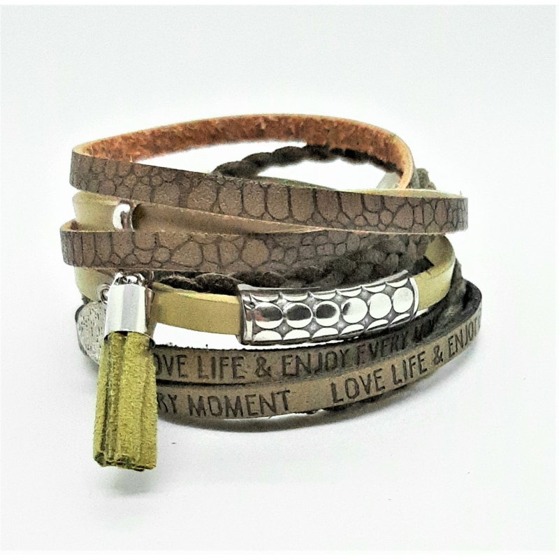 Zacht groen leer/pu-leer