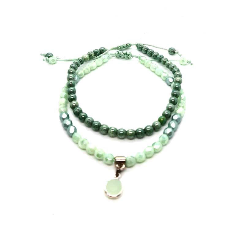 armbanden setje in mint