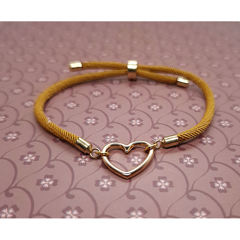 schuifarmband camel gouden hart