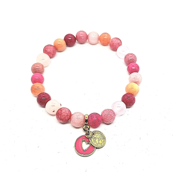 bohemian armband in rozetinten