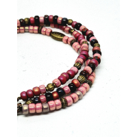 bohemian armband oudroze