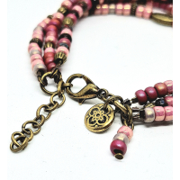 bohemian armband oudroze