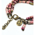 bohemian armband oudroze