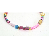 boho armband setje roze