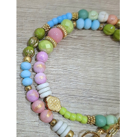 pastel wikkelarmband
