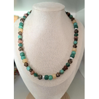 turquoise groene halsketting