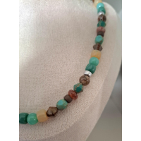 turquoise groene halsketting