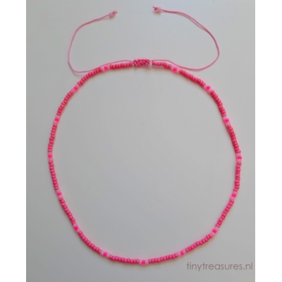 schuifkettinkje roze schuifkettinkje roze