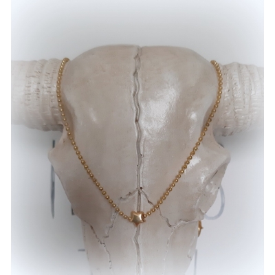 ballchain kettinkje goud met ster ballchain kettinkje goud met ster