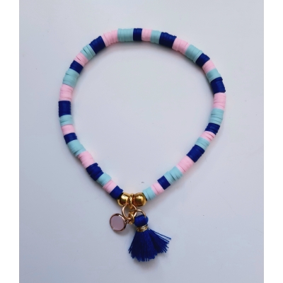 katsuki armbandje blauw/roze/goud katsuki armbandje blauw/roze/goud