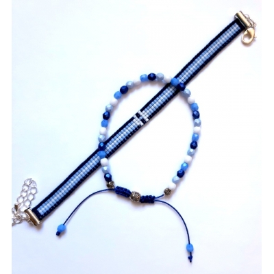 Miyuki armband setje blauw Miyuki armband setje blauw