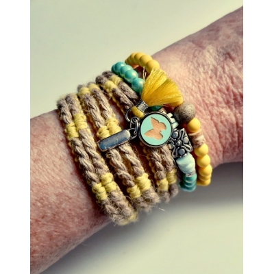 jute set geel/ mint jute set geel/ mint