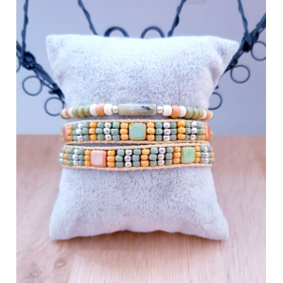 wikkelarmband in pasteltinten wikkelarmband in pasteltinten