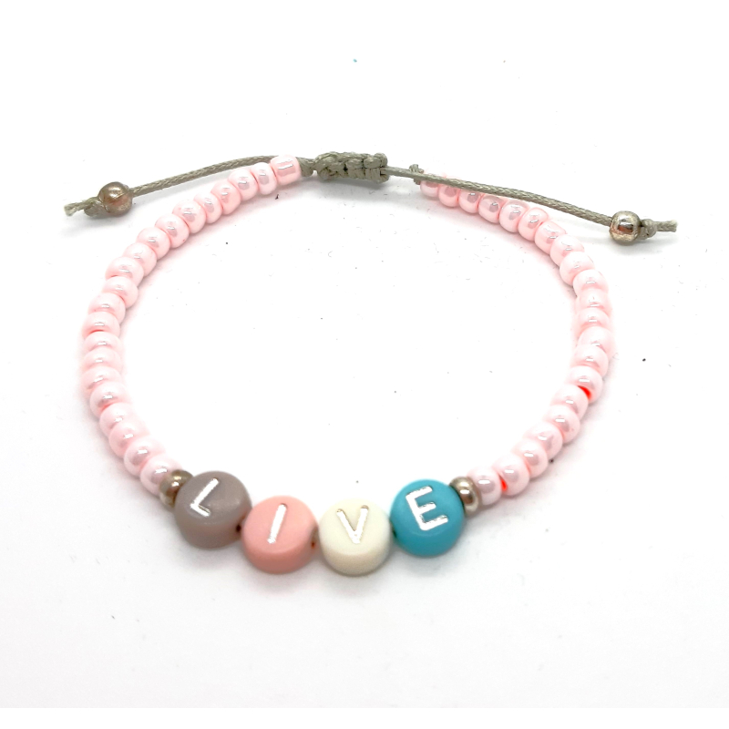 live armbandje roze 2