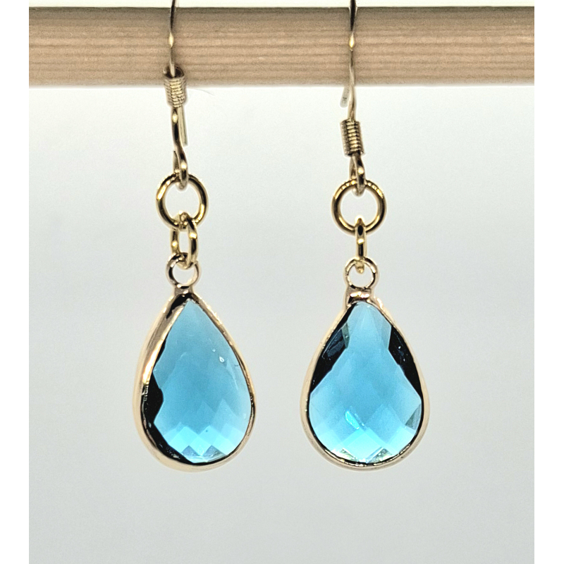 gouden roestvrijstalen oorbellen jadegroen