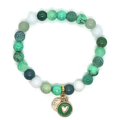 bohemian armband groentinten