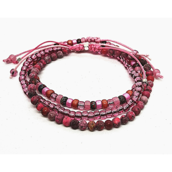 boho fuchsia/ paarse set
