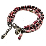 bohemian armband oudroze