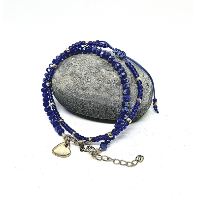 cobalt blauw armbanden setje