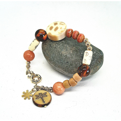 statement armband aardetinten