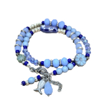 blauwtinten wikkelarmband