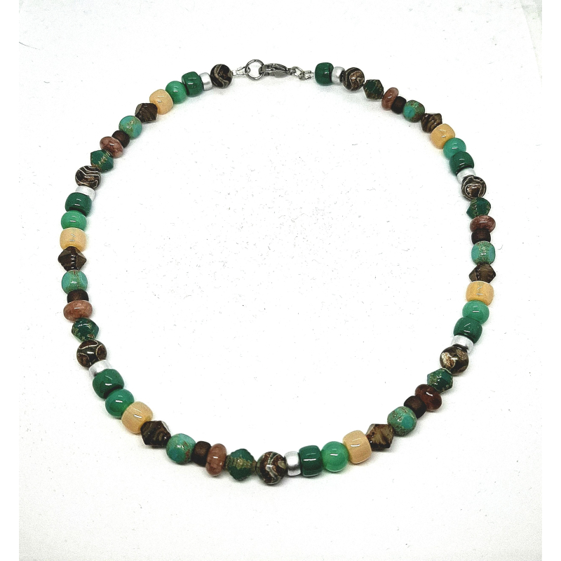 turquoise groene halsketting