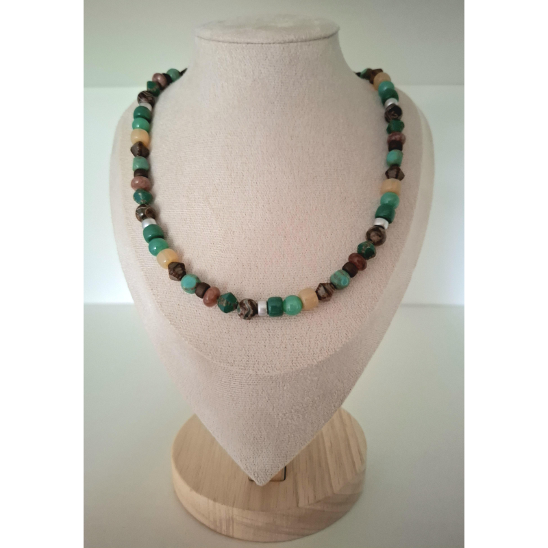 turquoise groene halsketting