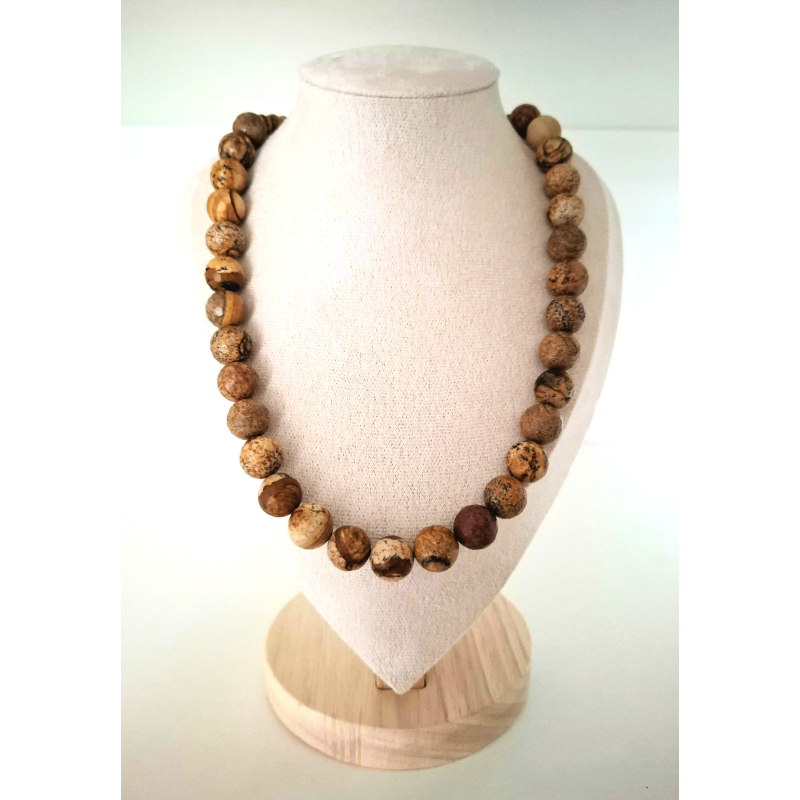 natuursteen ketting 10mm