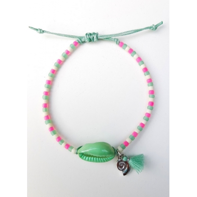 schelpen armbandje mint schelpen armbandje mint