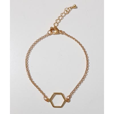 goudkleurig hexagon armbandje goudkleurig hexagon armbandje