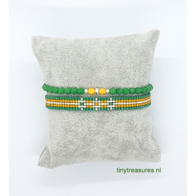 miyuki armbanden set groen/turquoise miyuki armbanden set groen/turquoise
