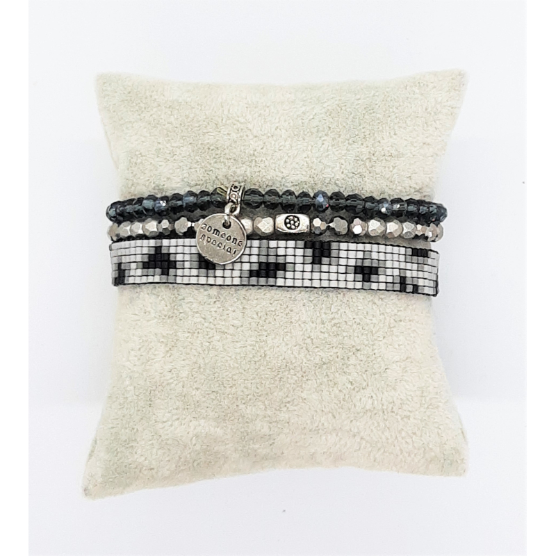 miyuki panterset grijs