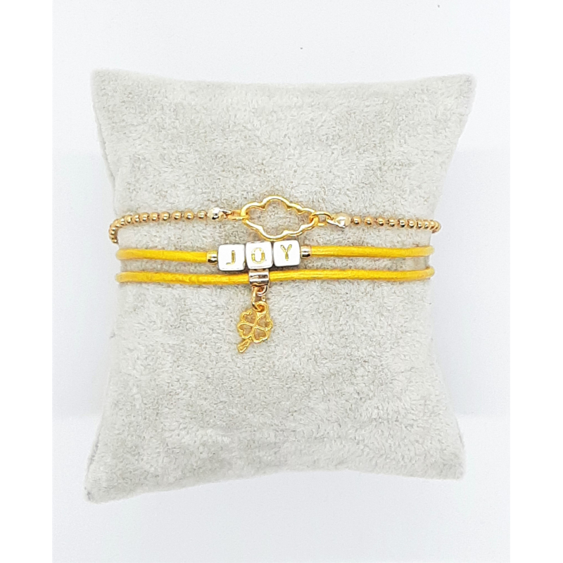 gouden JOY armbanden setje