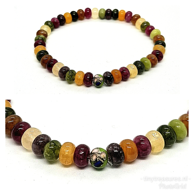 multicolor jade armband 1