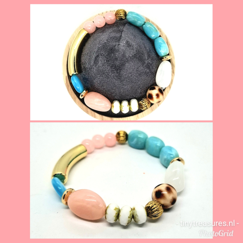 statement armband blauw