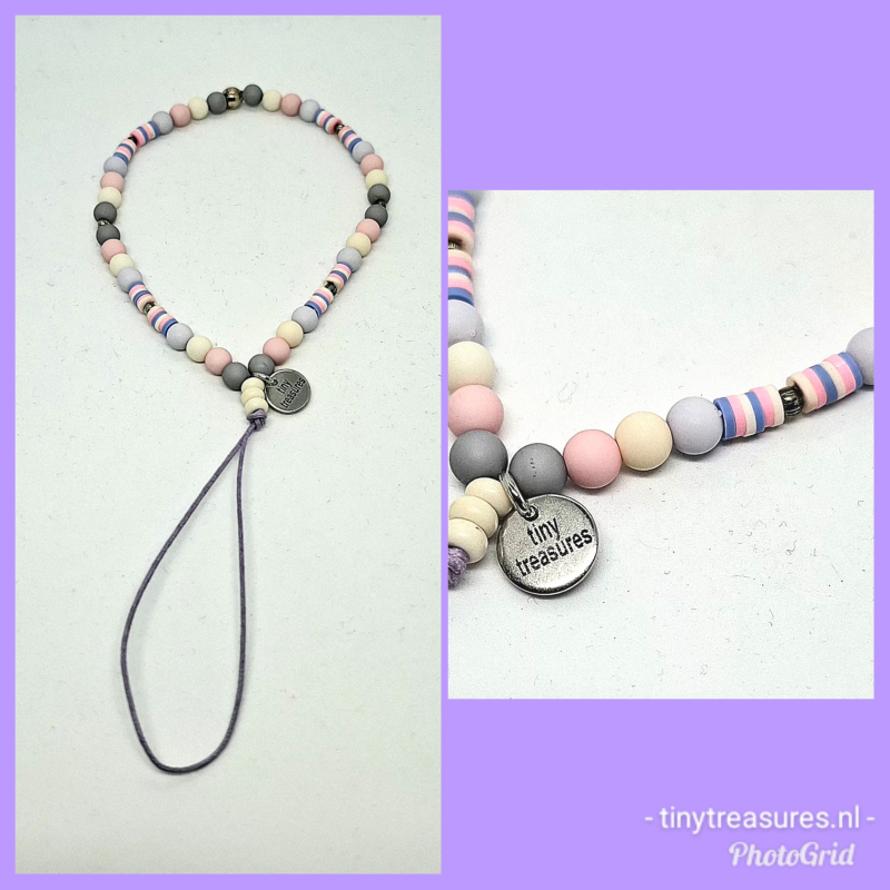 telefoonketting lila