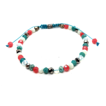 schuifarmbandje turquoise blauw