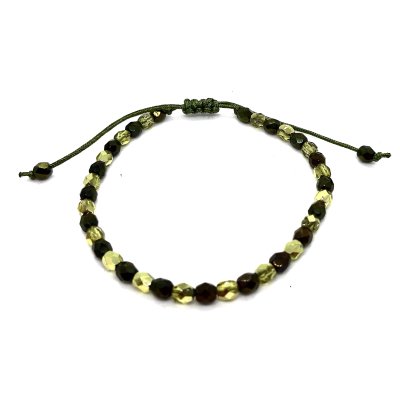 schuifarmbandje groen/lime