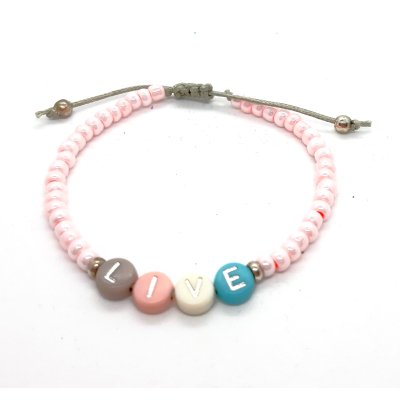 live armbandje roze 2
