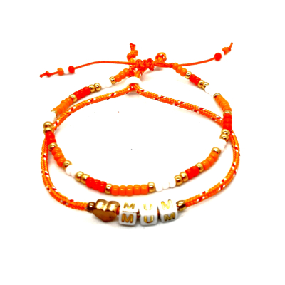 i love mum armbandje oranje