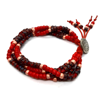 kralenarmband rood