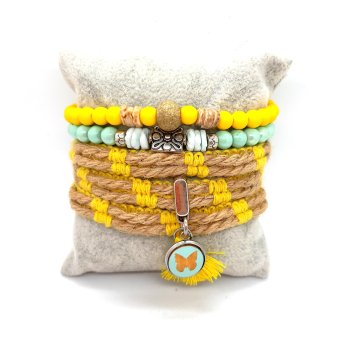 jute set geel/ mint