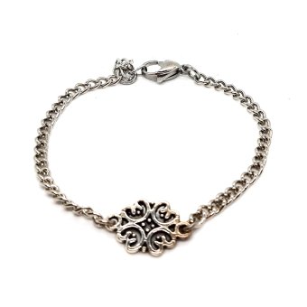roestvrijstaal armbandje barok