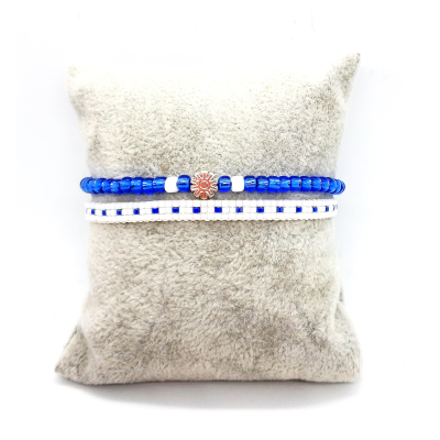 miyuki setje wit/ saffier blauw miyuki setje wit/ saffier blauw