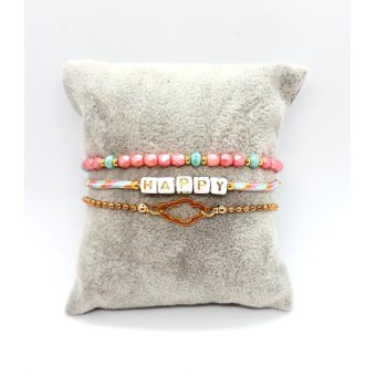 HAPPY armband setje