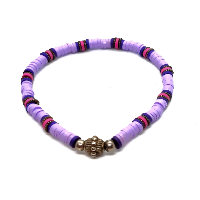 katsuki armbandje lila/ zilver katsuki armbandje lila/ zilver