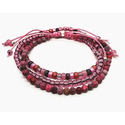 boho fuchsia/ paarse set