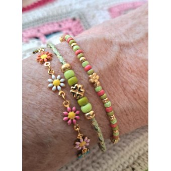 bloemen armband setje