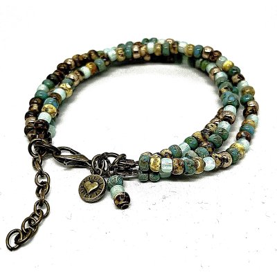 bohemian armband blauw